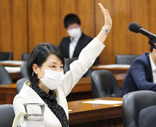 文部科学委員会で質問。